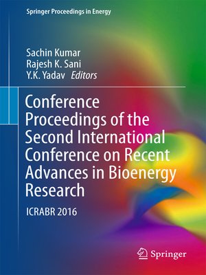 cover image of Conference Proceedings of the Second International Conference on Recent Advances in Bioenergy Research